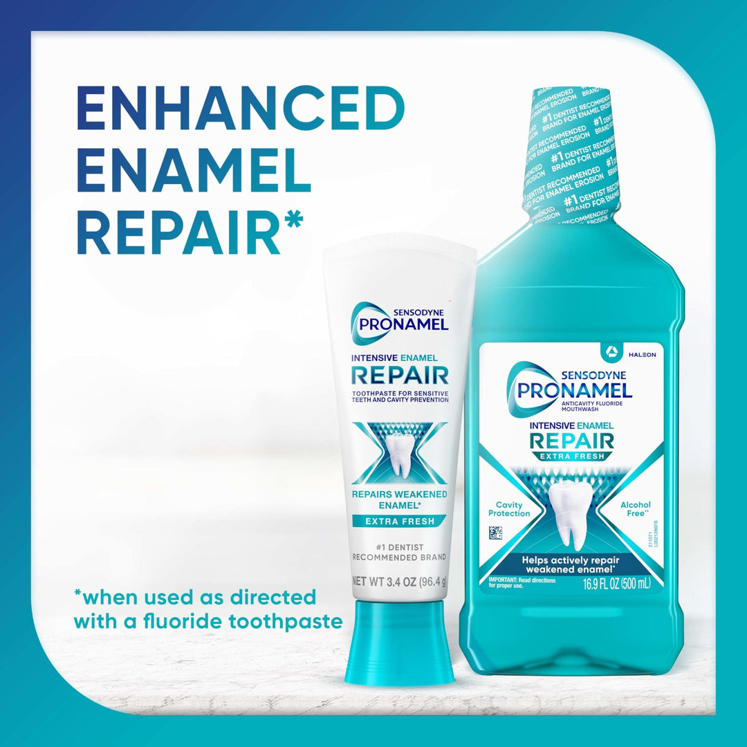 Sensodyne Pronamel Intensive Enamel Repair Toothpaste for Sensitive Teeth, to Reharden and Strengthen Enamel, Extra Fresh - 3.4 Ounces