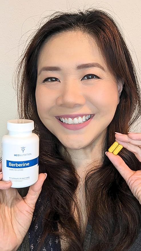 Berberine Supplement 1200mg HCI - 60 Capsules, 3rd Party Lab Tested, Non-GMO, GMP Certified - Supports Metabolic Health & Overall Wellness