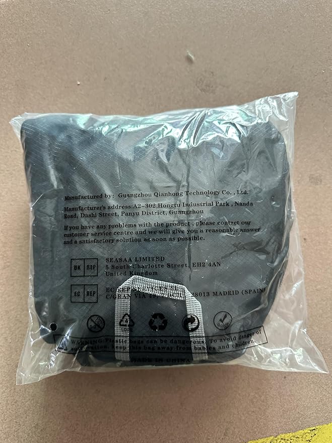 ZOMAKE Lightweight Packable Backpack 35L, Light Foldable Backpacks Water Resistant Collapsible Hiking Bag, Compact Folding Day Pack for Travel Camping(Black)