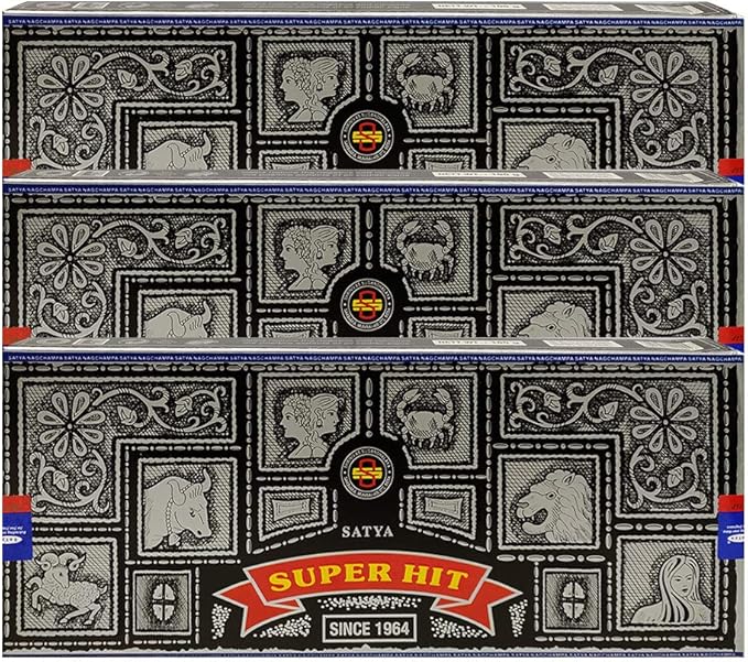 Super Hit Incense Sticks 100g and Holder Bundle - Pack of 3 (Approx 300 Sticks)