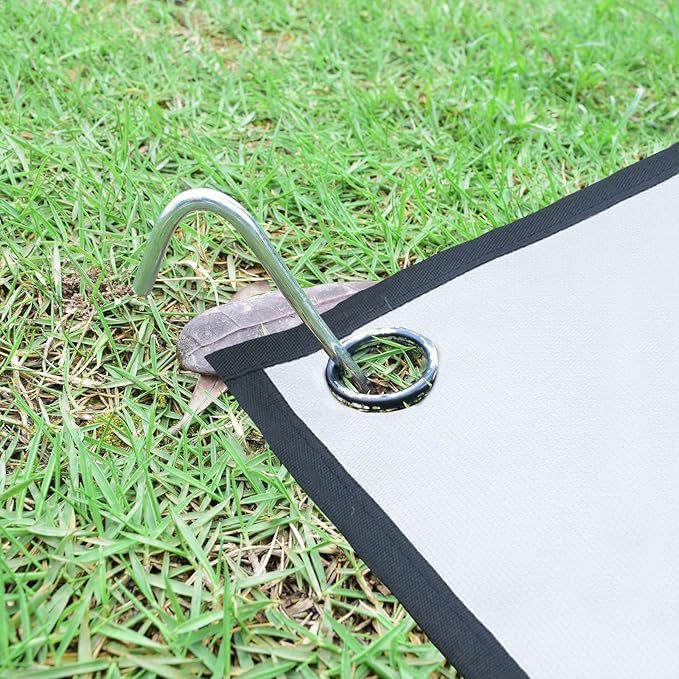 9 Inch Galvanized Tent Stakes Metal Tent Pegs 12 Pack Heavy Duty Yard Inflatable Stakes Garden Edging Fence Hooks Camping Pegs for Gardening & Canopies, Outdoor Christmas Decorations