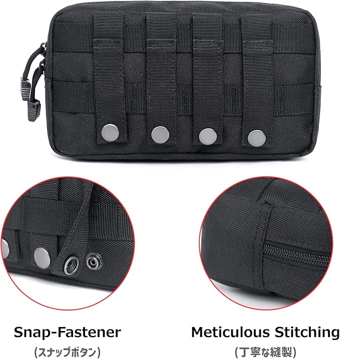 Azarxis Equipment Multi-Purpose Tactical EDC Admin MOLLE Pouch Utility Tools Bag Organizer Military Waist Belt Modular Attachment