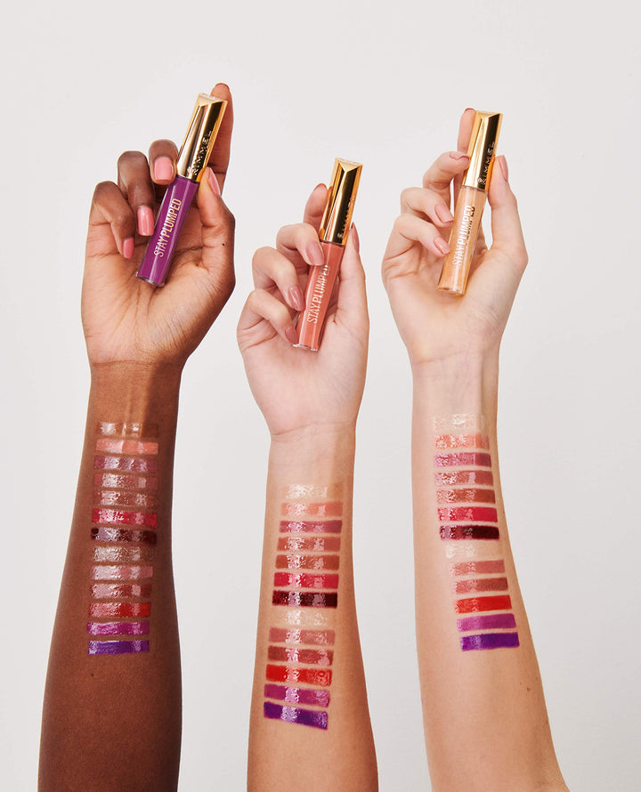 Rimmel Stay Plumped Lip Gloss, 841 Bittersweet Plum, Pack of 1