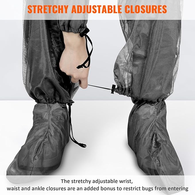 2/4pcs Mosquito Bug Suit for Men Women, Full Body Mosquito Net Suit Breathable Mesh Proof Clothing for Fishing, Hiking