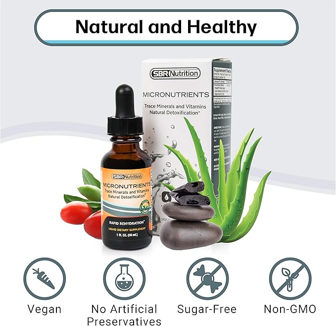 Micronutrients Liquid Drops | PrimaVie Shilajit, Electrolyte Concentrate, Trace Elements | Fulvic & Humic Acid | For Energy, Keto, Vegan, Paleo, Leg Cramp | Magnesium Sodium Potassium Zinc