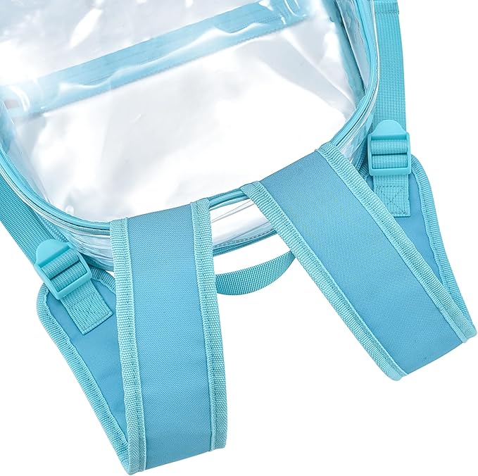 USPECLARE Clear Backpack for Stadium Approved 12×6×12, Water proof Clear Bag for Stadium Events and Concert Work Sport Event