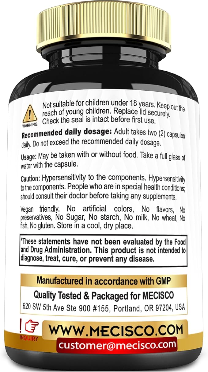 NAD+ Supplement with Nicotinamide Riboside w/Quercetin, Resveratrol, Turmeric, Rhodiola Rosea, Astragalus - 60 Count