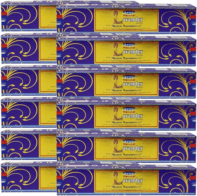 Natural Lavender Incense Sticks and Incense Stick Holder Bundle Insence Insense Satya Incense