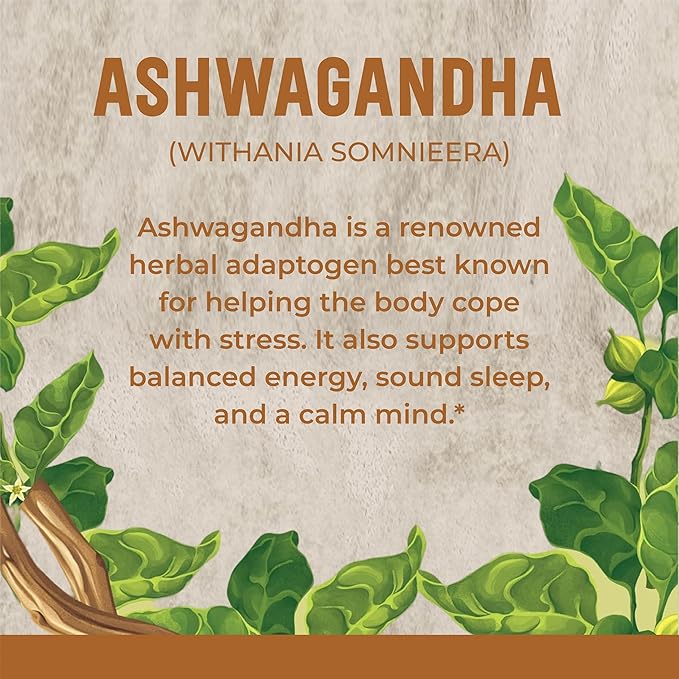 Ashwagandha Tablets, 1000mg | 100% Natural Ashwagandha & Withanolide | Stress Relief Rejuvenates Mind & Body Improves Strength & Energy for Men & Women| 90 Tablets, 45 Days Supply