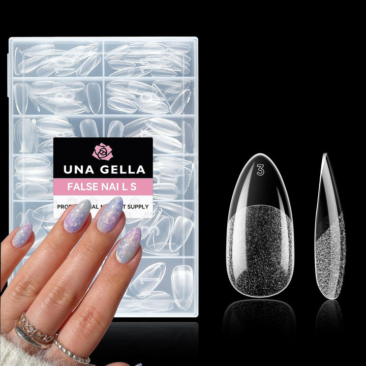 XXL Square Gel Nail Tips | 120 PCS Extra Long | No C Curve | DIY Home Use