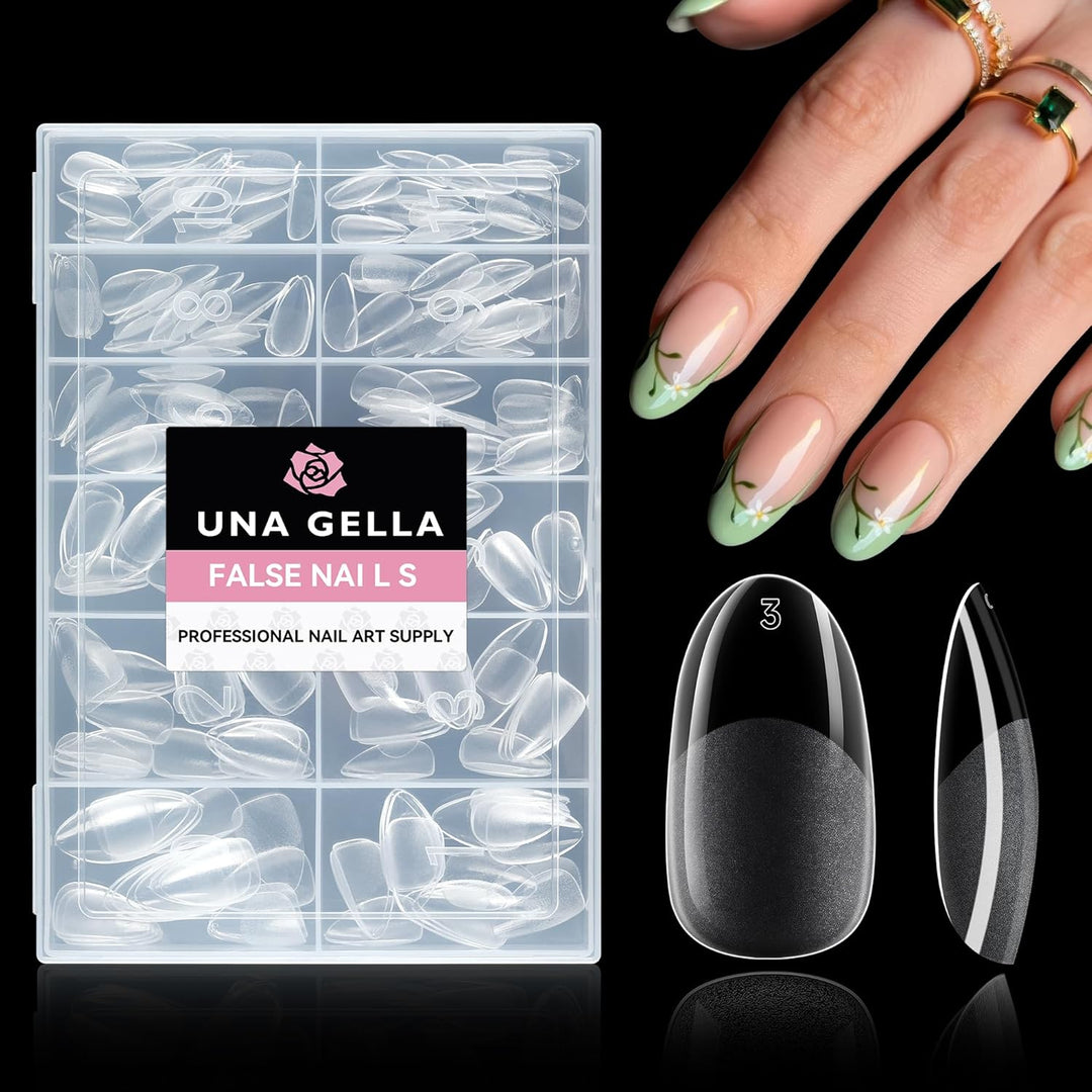 XXL Square Gel Nail Tips | 120 PCS Extra Long | No C Curve | DIY Home Use