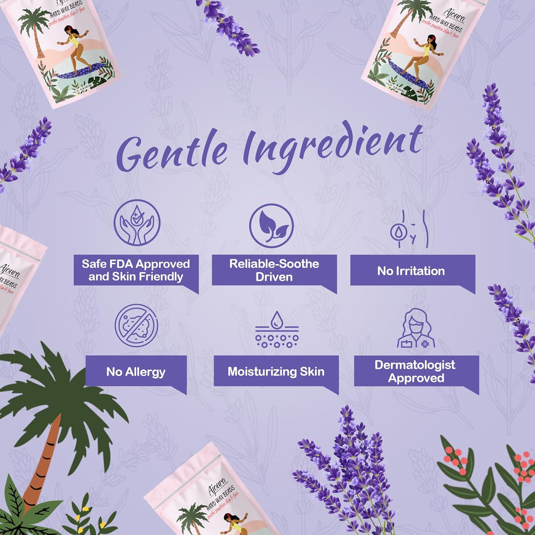 Ajoura 2.5LB Aloe Hard Wax Beads | Premium Sensitive Skin Hair Removal