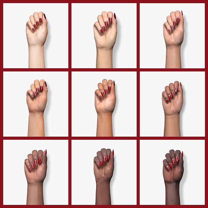 AIMEILI Soak Off U V LED Gel Nail Polish - Red Vixen (010) 10ml