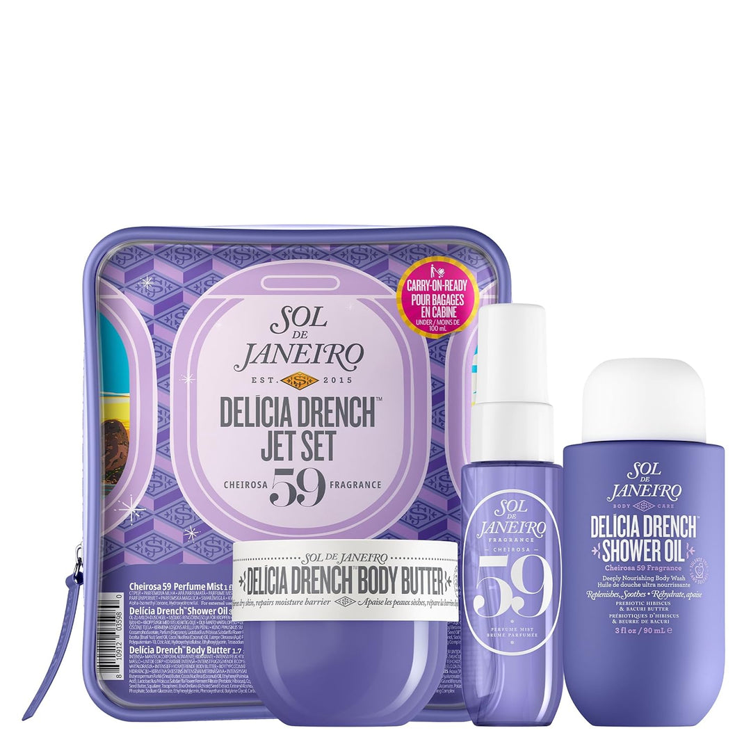 SOL DE JANEIRO Jet Set | Travel-Size Body Care Set | Tropical Fragrance