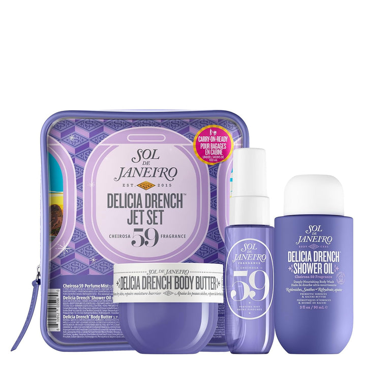 SOL DE JANEIRO Jet Set | Travel-Size Body Care Set | Tropical Fragrance