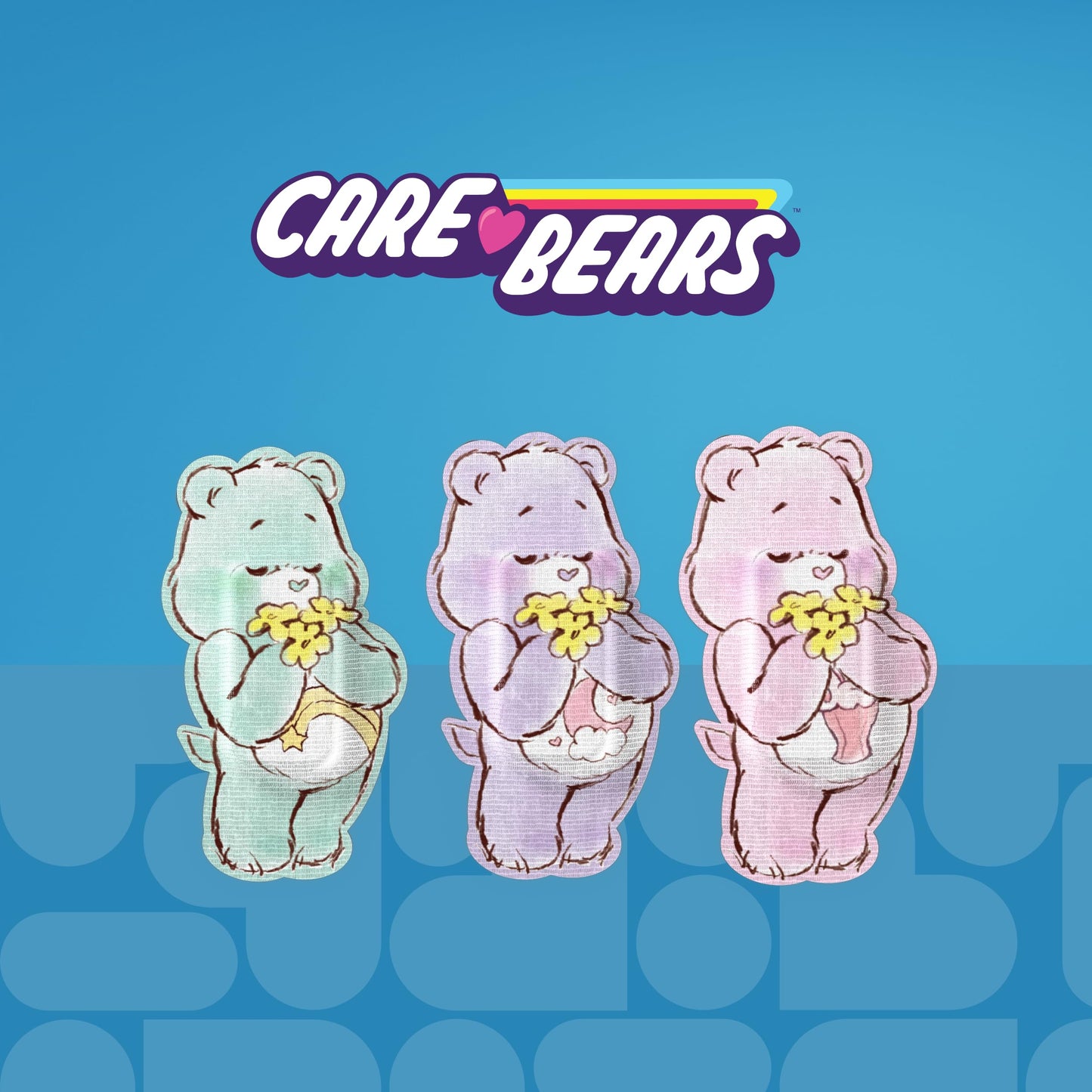 BioSwiss Care Bears Bandages, Baby Care Bear Shaped Self Adhesive Bandage, Latex Free Sterile Wound Care, Fun First Aid Kit Supplies for Kids, 24 Count