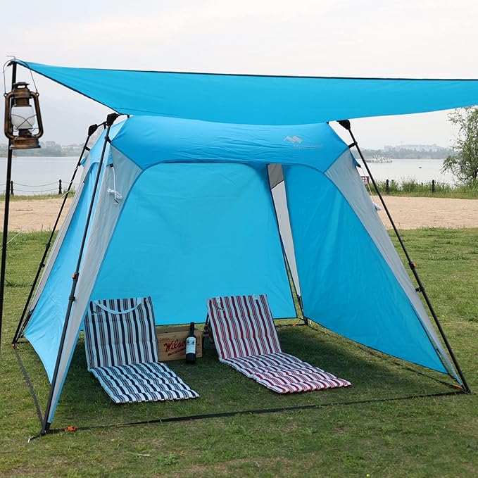 Sunwall for Pop Up Canopy Instant Shade Tent 8.2' X 8.2', Detachable Flap Sun Shade Side Wall Accessory to Block Sun, Wind, and Rain, 2 Pack Sidewall Only(Blue-2 pcs)