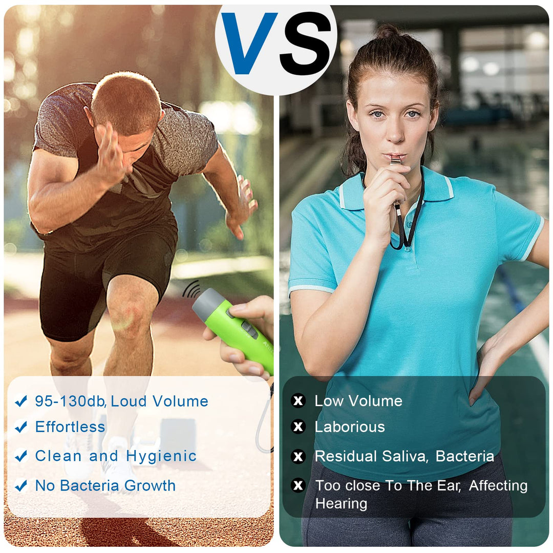 ANIZR Electronic Whistles with Lanyard, Adjustable 3 Tone & 3 High Volume Hand Emergency Whistle Basketball Referee Whistle for Coach, Police, Teacher, Outdoor Camping Boating Hiking (with Batteries)