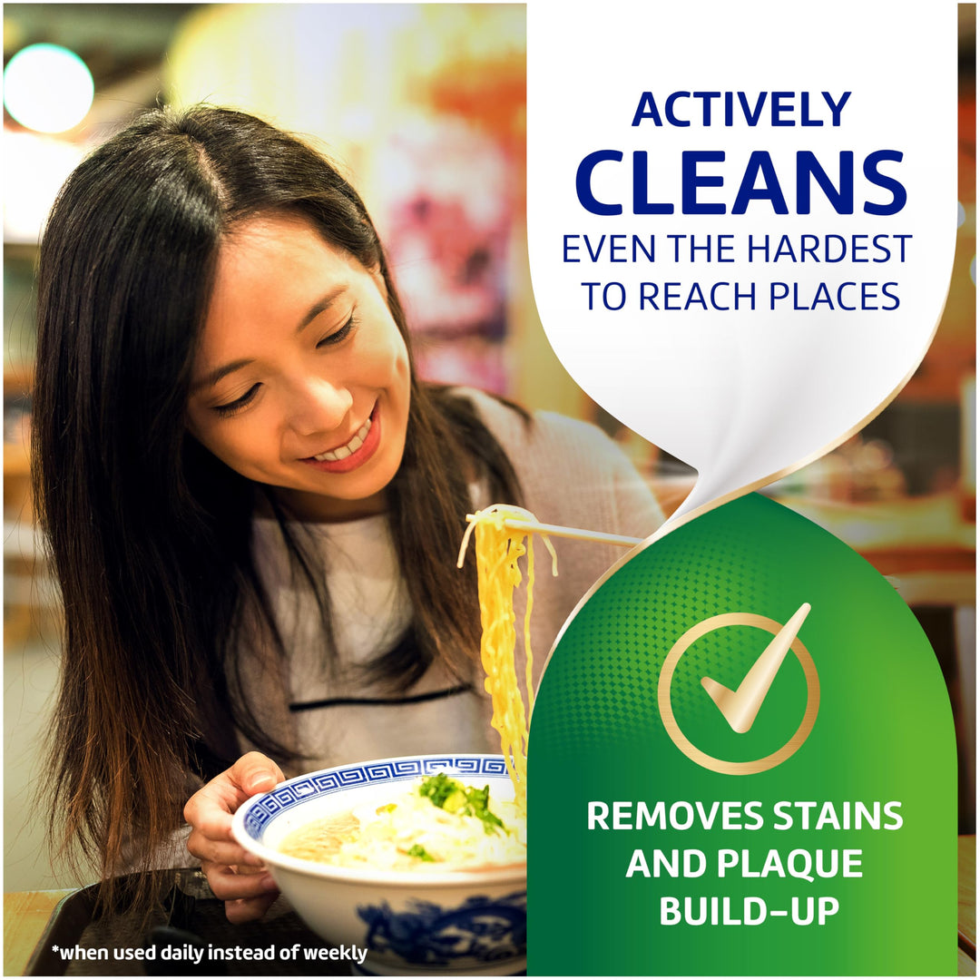 Polident Smokers Antibacterial Dental Appliance Cleanser Tablets, 90 Count