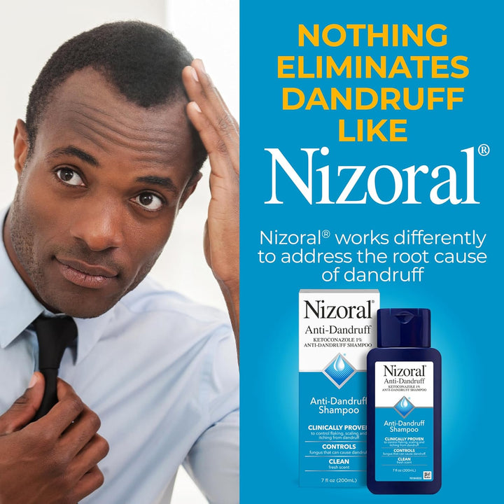 Nizoral Anti-Dandruff Shampoo | 1% Ketoconazole | Fresh Scent | 7 Fl Oz