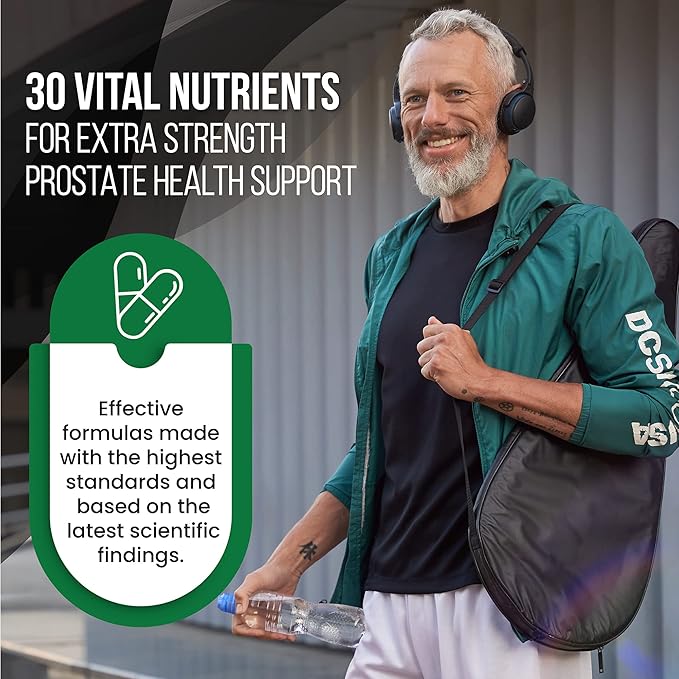 Built by Nature Saw Palmetto for Men - Prostate Health Supplement Extract, Non-GMO, Gluten-Free, Supports Prostate & Urinary Health, Aids Bladder Emptying, 60 Capsules