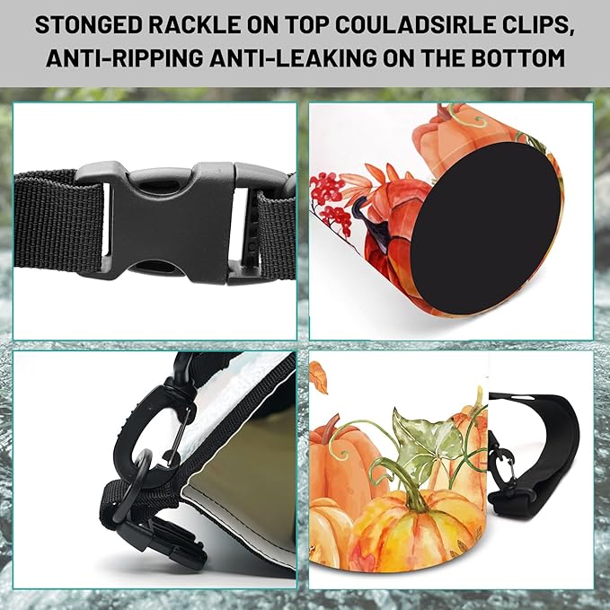 Waterproof Dry Bag,Roll Top Fall Thanksgiving Waterproof Backpack 5L/10L/20L Floating and Lightweight Bags for Kayaking, Boating, Fishing, Swimming and Camping with Waterproof Phone Case