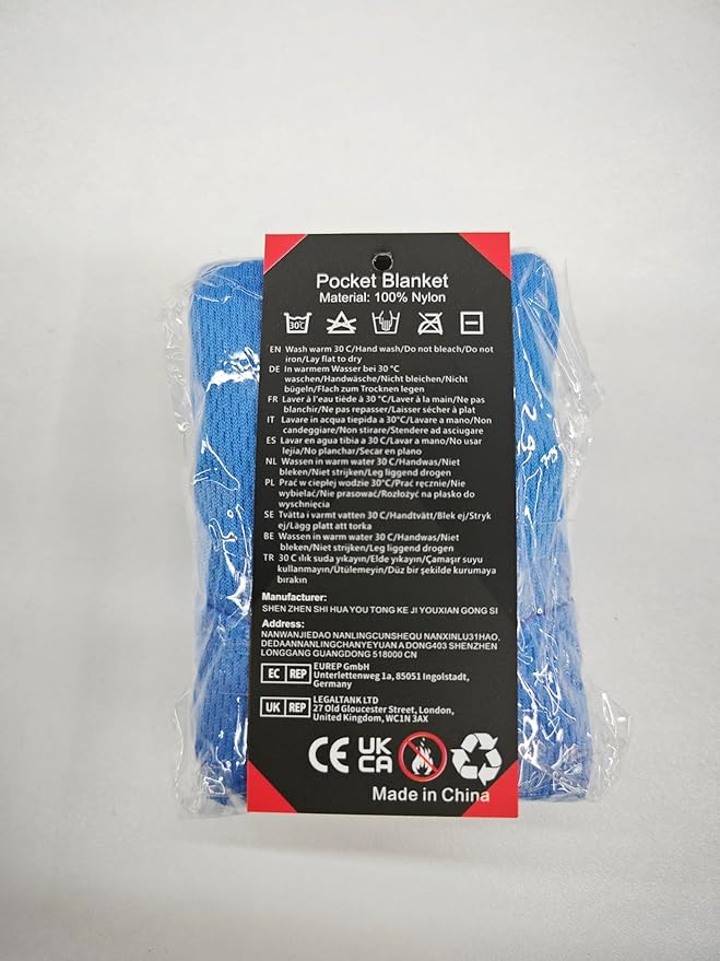 Picnic Blanket, Mini Pocket Beach Mat 27.5 x 43.3IN (1-2 People) Foldable, Lightweight Waterproof Sand Free, Foldable Thin Ground Sheet for Outdoor Camping Hiking Travel - with Hand Strap