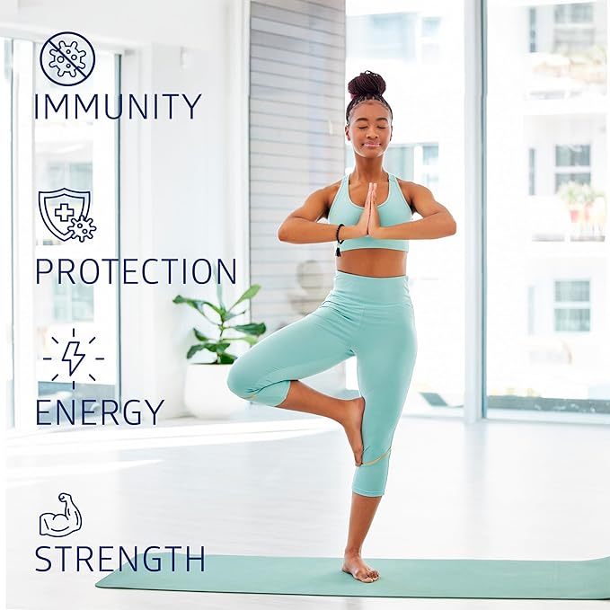 N1N LHC+ 15-in-1 Immune Support Supplement with Spirulina, Turmeric, Ginseng, Guarana, Vitamin D and Vitamin C for Immunity, Energy and Long-Haul Relief, 60 Veg Caps, Bottle Color May Vary