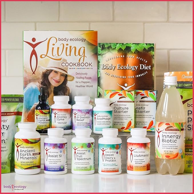 Body Ecology Ancient Earth Minerals | 100% Plant-Derived Trace Mineral Supplement | Builds Immunity| Promotes Detoxification | Non-GMO | 120 Vegetarian Count