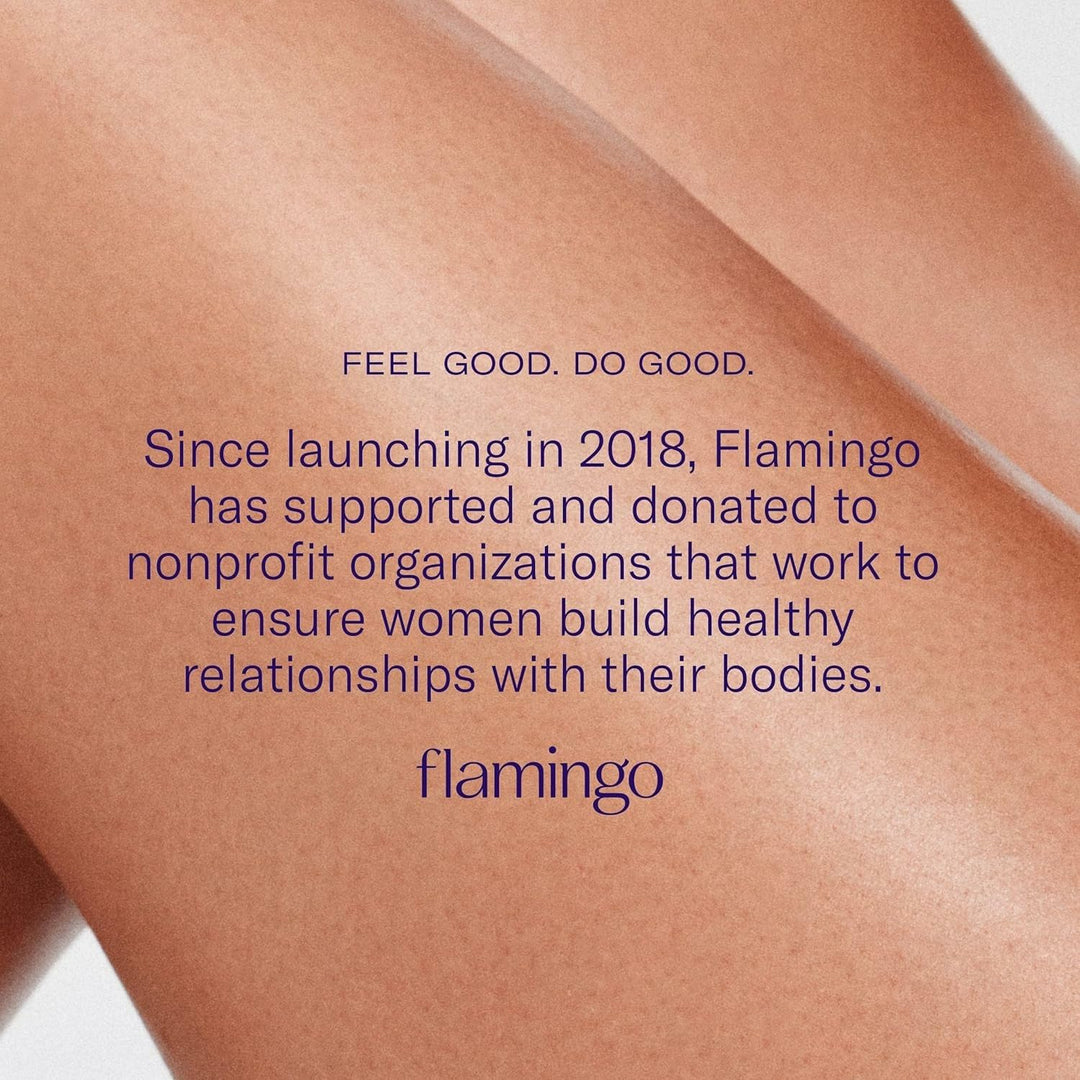 Flamingo Razors for Women, 1 Women's Razor Handle Rose), 4 Razor Five-Blade Refills, and 1 Shower Holder