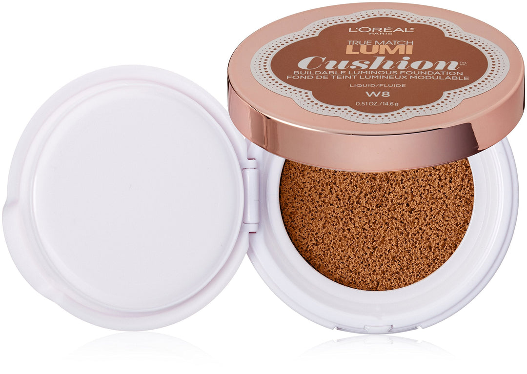 L'Oréal Paris True Match Lumi Cushion Foundation, W8 Creme Cafe, 0.51 oz.