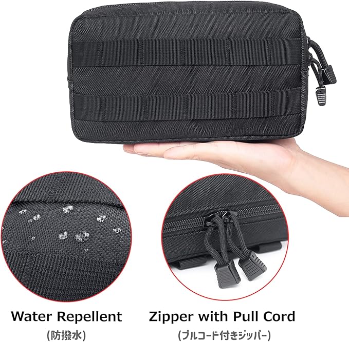 Azarxis Equipment Multi-Purpose Tactical EDC Admin MOLLE Pouch Utility Tools Bag Organizer Military Waist Belt Modular Attachment