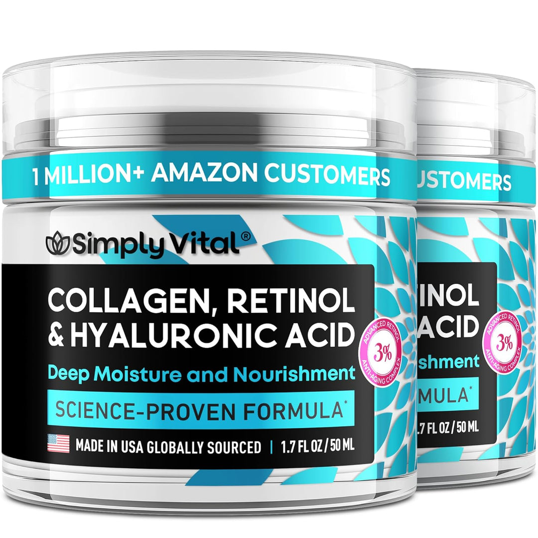 Anti-Aging Collagen & Retinol Cream | Firming Moisturizer for Face & Neck - 1.7 fl. oz.