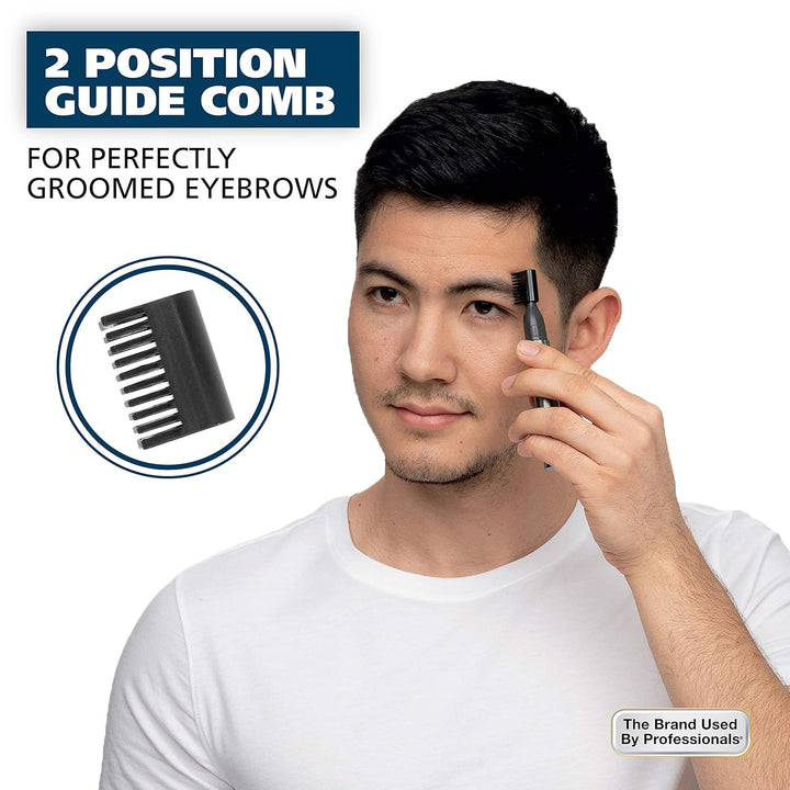 Wahl Micro Groomsman Trimmer | Battery-Powered, Rinseable Heads for Grooming