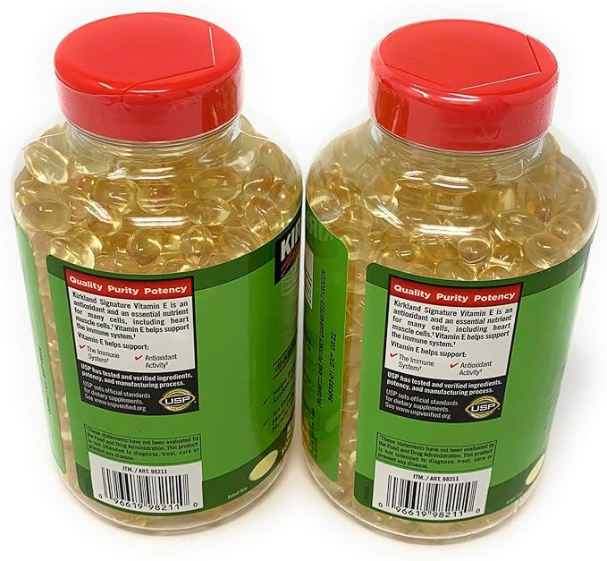 Kirkland Signature, Vitamin E 400 IU brdqt 500 Softgels (Pack of 2)
