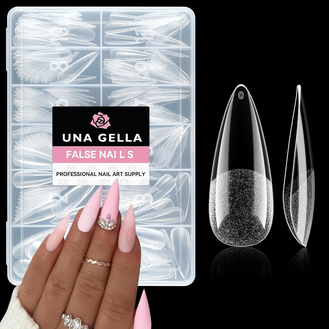 XXL Square Gel Nail Tips | 120 PCS Extra Long | No C Curve | DIY Home Use