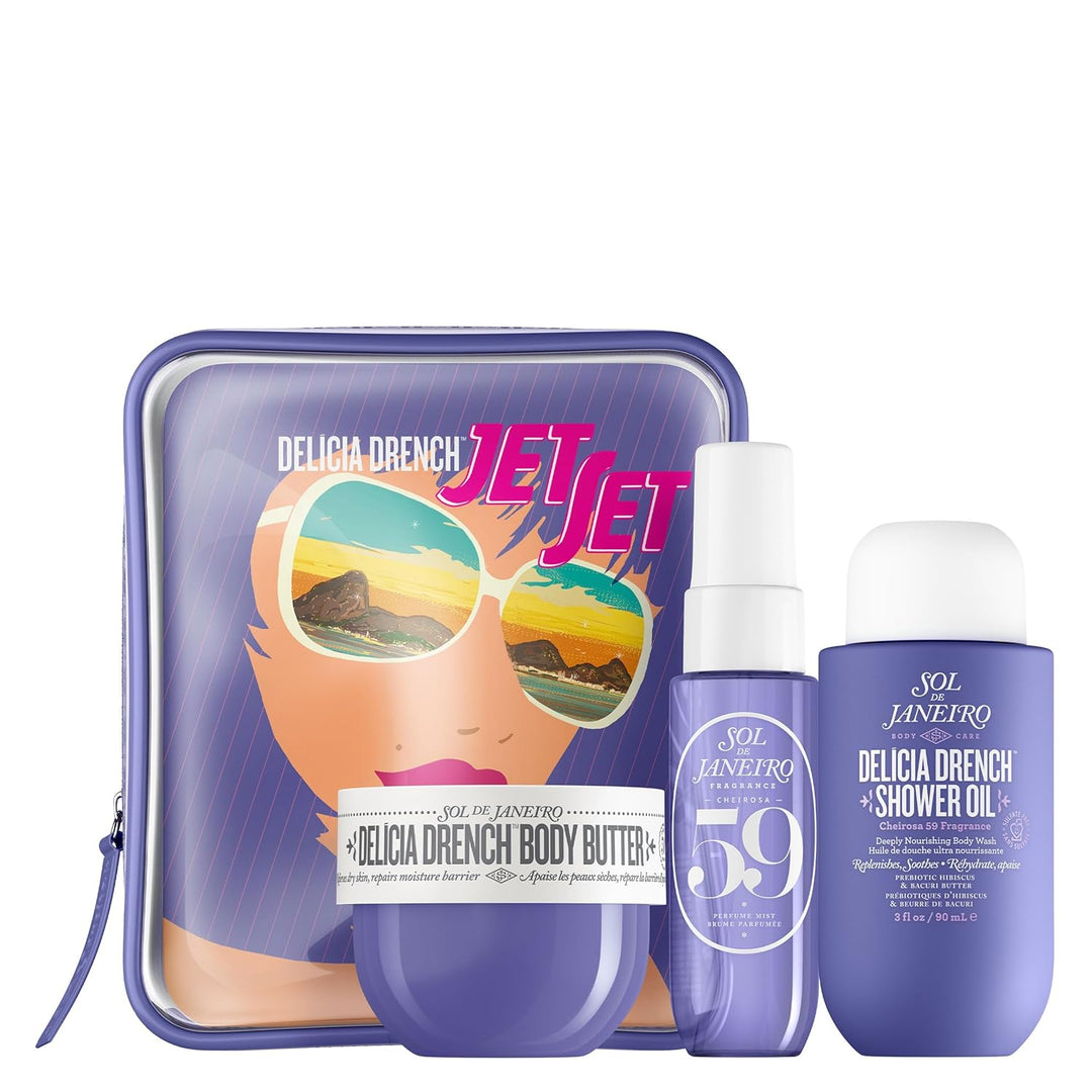 SOL DE JANEIRO Jet Set | Travel-Size Body Care Set | Tropical Fragrance