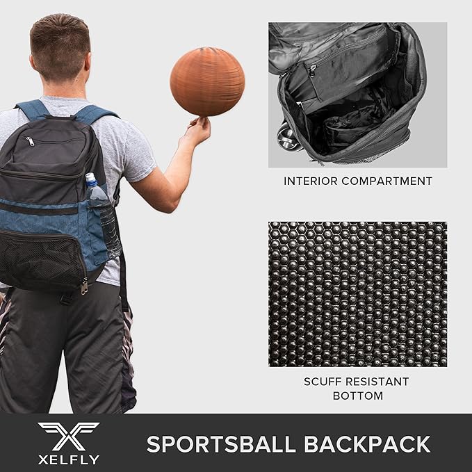 Basketball Backpack with Ball Compartment