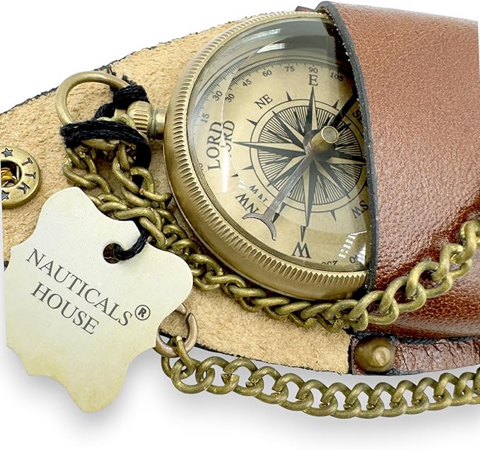 Bible Verse Brass Compass – “Trust in The Lord with All Your Heart” (Proverbs 3:5-6) | Religious Gifts for Men, Women, Boys, Girls, Teens | Daily Encouragement, Easter, Baptism, Faith-Based Keepsake