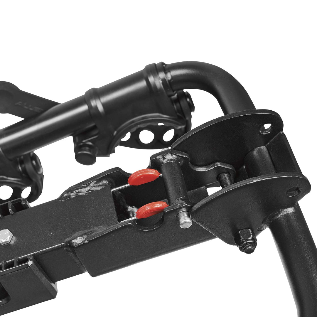 Allen Sports Premier Locking Quick Release 4-Bike Carrier for 2 Inch Hitch on Vehicles with Spare Tire, Model 400QR, Black
