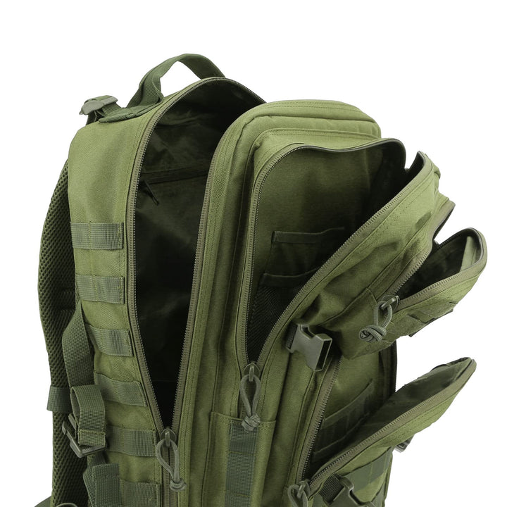 REEBOW GEAR Military Tactical Backpack Large Army 3 Day Assault Pack Molle Bag Boys Backpacks for School Army Green