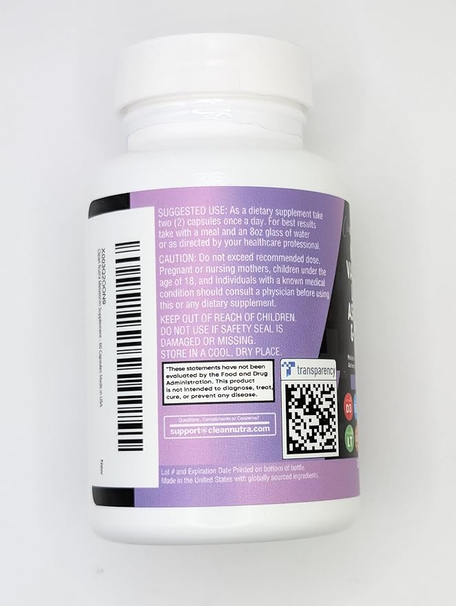Clean Nutraceuticals Melatonin 10mg Valerian Root L Theanine 200mg Ashwagandha - Sleep Support for Women & Men with Magnesium Complex, Lemon Balm, Chamomile, & Passion Flower - 60 Caps