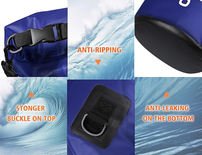 2 Pcs Waterproof Dry Box for Boat Junction Box 9.3 x 7.1 x 1.9 Inches,large,watertight Storage Protective Case for Mobile Phones Wallets Camping Hiking Boating, Black