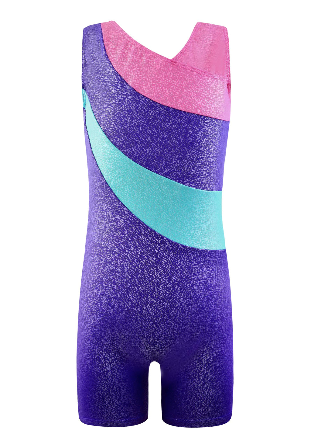 DAXIANG Gymnastics Leotards for Girls Dance Leotard for Girls Gymnastics Outfit Sparkle Purple 100