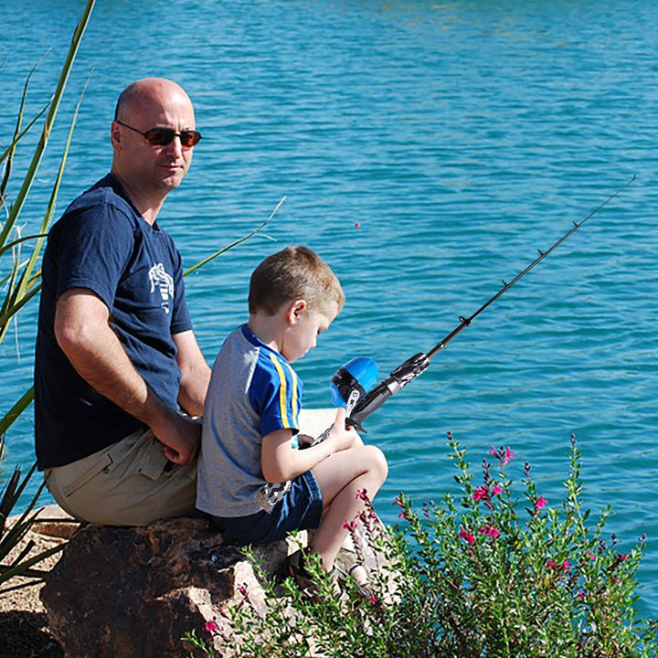 ODDSPRO Toddler Fishing Pole, Collapsible Fishing Pole and Reel Combo - Telescopic Fishing Pole for Boys Girls