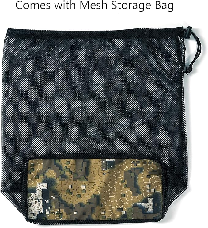 BASSDASH Breathable Ultra Lightweight Veil Camo Chest Stocking Foot Fishing Hunting Waders for Men