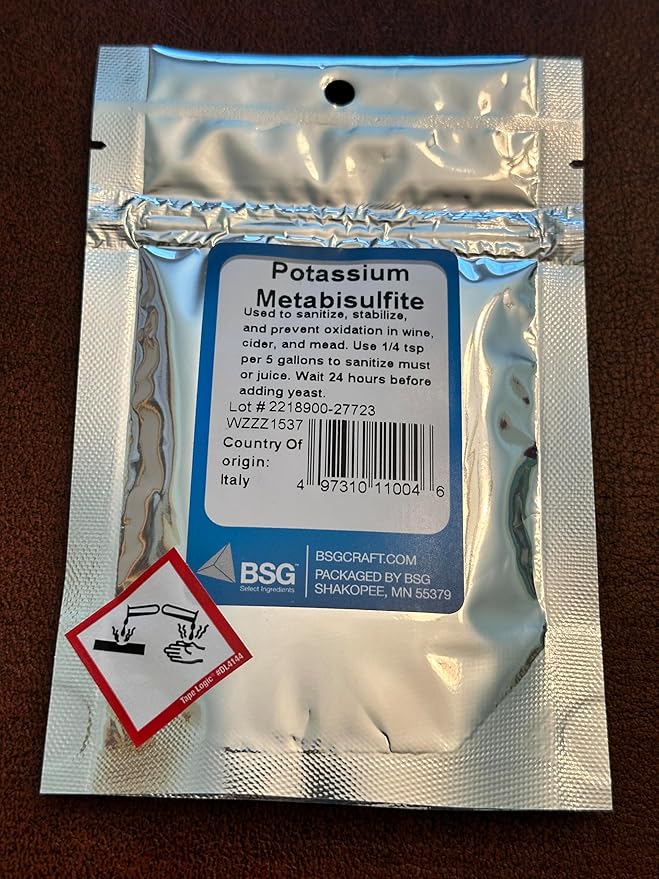 BSG HandCraft Potassium Metabisulfite Powder, 2 oz