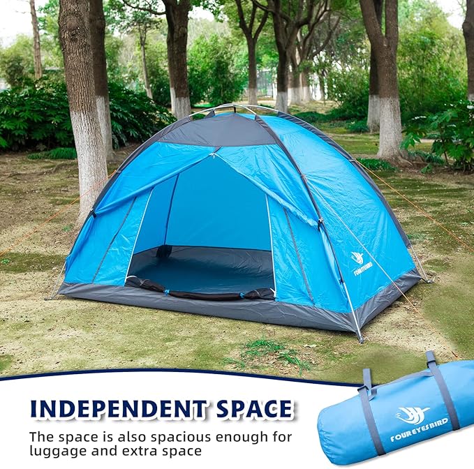 7.2 × 4 × 4 Feet Single Backpack Tent, Waterproof Camping and Hiking Tent can be Used by One Person, Light and Durable