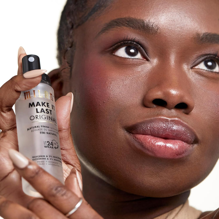 Milani Setting Spray & Primer 2-Pack | Hydrating Niacinamide & Matte Charcoal
