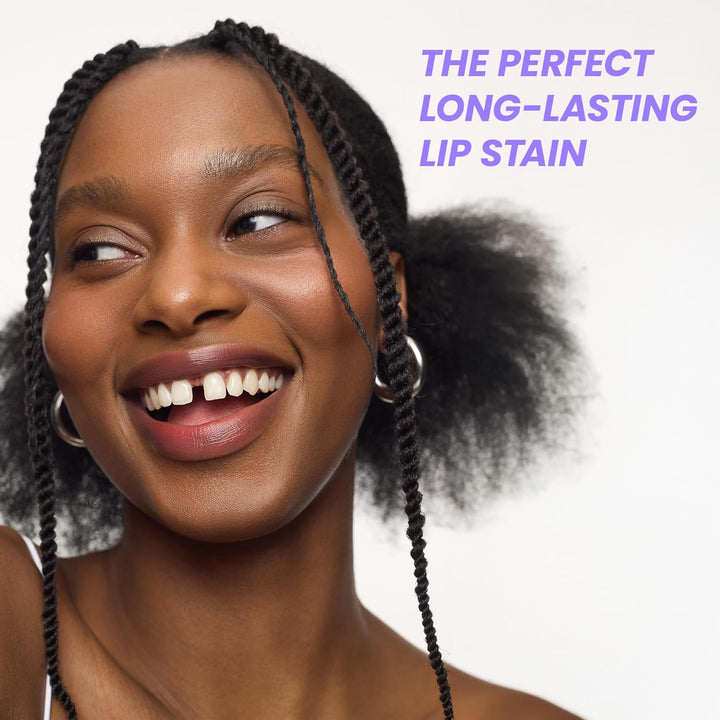 Wonderskin Wonder Blading Lip Stain Masque | Waterproof Pink Tint, Matte Finish